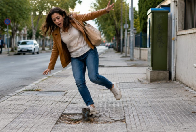 Αποζημίωση 15.000 ευρώ σε βάρος Δήμου για τραυματισμό σε πεζοδρόμιο για ενδεχόμενη μελλοντική ζημιά.